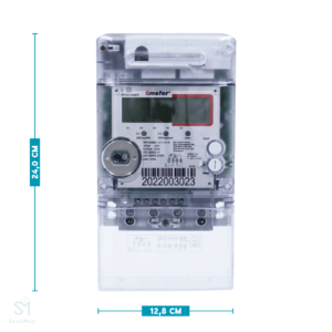Medidor AMI GPRS Monofásico Activa Reactiva Frontal